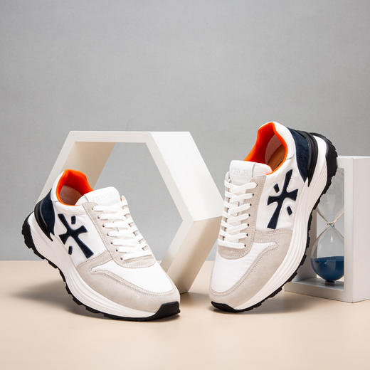 CHCH平衡鞋牛皮拼接男鞋时尚百搭运动休闲鞋CM2A2432 商品图0