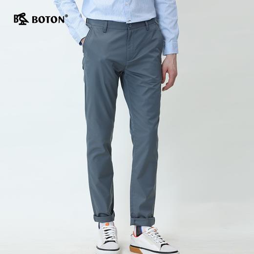 波顿春夏季薄款休闲裤男士直筒修身抗皱高端潮流大码长裤子ME707120 商品图4