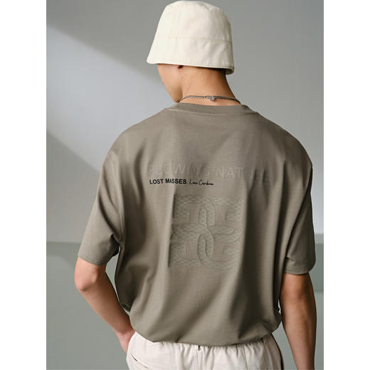 GXG白色圆领短袖T恤G24X442086 商品图4