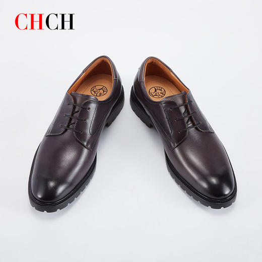 CHCH平衡鞋牛皮革擦色系带正装商务防滑大底男鞋CM2A6201 商品图1
