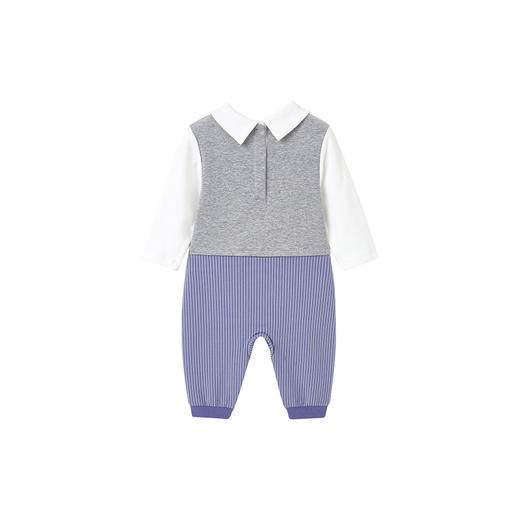 英氏婴儿连体衣秋季男童外出连身衣2024新款宝宝衣服YRHAJ3Q551A 商品图4