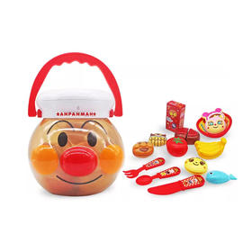 万代 Bandai 面包超人过家家系列小厨师野餐篮小小购物车套装