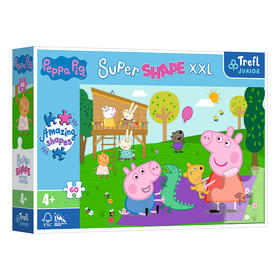 trefl 小猪佩奇与弟弟乔治-平面拼图60片TREC50011