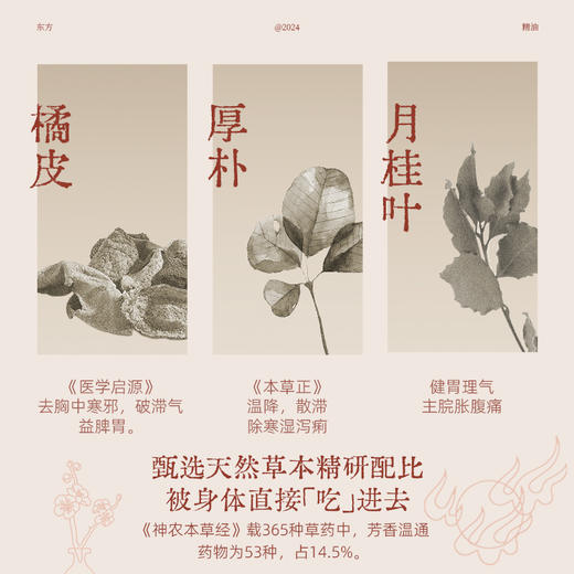 【真不二】红桔厚朴/紫苏当归/丝柏没药中式复方精油（3款可选） 商品图4