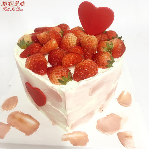 【莓好时光 爱心草莓蛋糕】 ：草莓多多，心里甜甜~ 商品图6