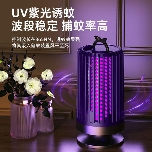 【灭蚊灯家用静音驱蚊器】室内婴幼儿孕妇卧室捕蚊器 黑科技电击式除蚊  商品图1