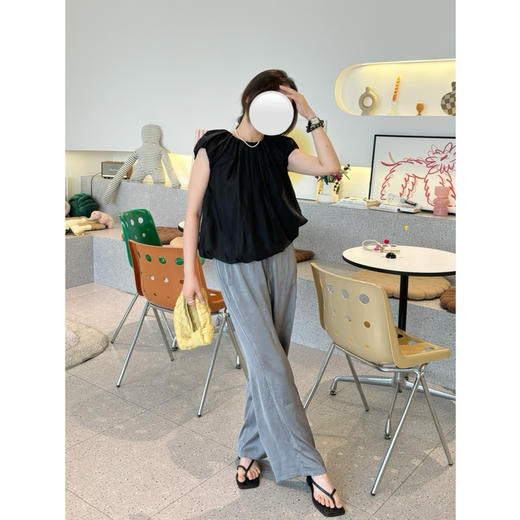 25特价 2407101   真丝莨绸 微阔腿裤 商品图7