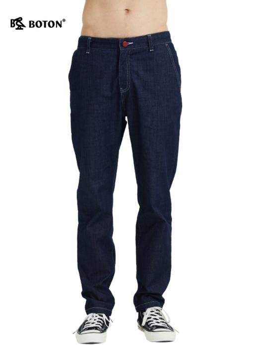 波顿春夏直筒牛仔裤男冰爽宽松微弹力大码高端裤子ME756121 商品图2