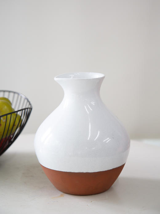 白色黄底花瓶 商品图0