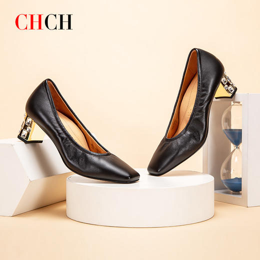 CHCH祈祈轻奢高级时尚女士单鞋CM2B5032 商品图1