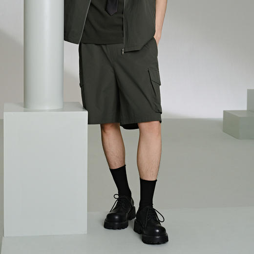 GXG黑色工装短裤G24X222036 商品图4