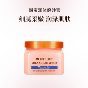 TREEHUT树上小屋 甜蜜润体磨砂膏 细腻柔嫩 润泽肌肤 温和去角质 持久留香 510g