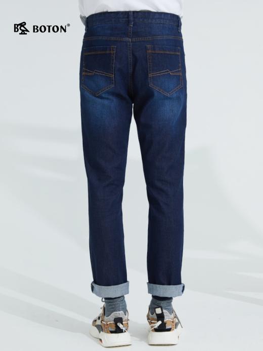 波顿牛仔长裤男士春夏季薄款冰氧吧牛仔裤宽松直筒微弹力裤子ME766121 商品图1