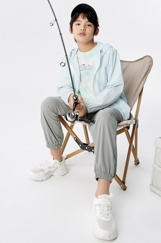 39.9元/2件‼️蕉家同款“凉皮”面料【儿童凉感原纱防晒裤】防晒指数UPF50+ 商品图5