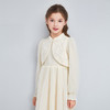 笛莎Deesha 连衣裙2024秋季新款中童淡雅米色亮片网纱新中式裙 商品缩略图1