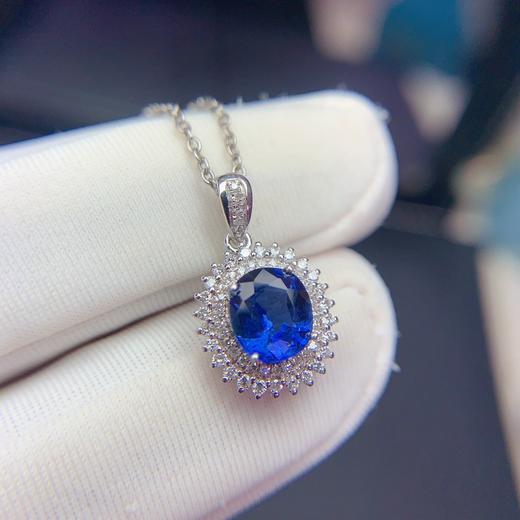 1.25ct 1.1g 蓝宝石吊坠 商品图2