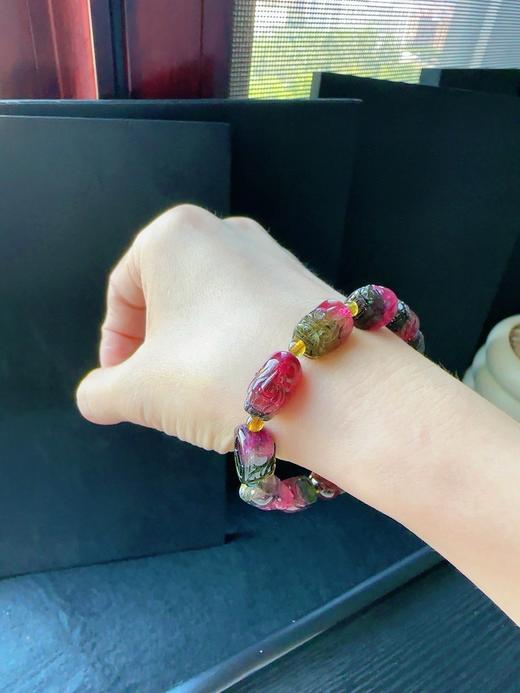 25.8g 雕刻碧玺手链 商品图8