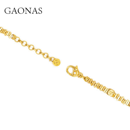 GAONAS  国风设计时尚葫芦金色手链 10572SGO 商品图2