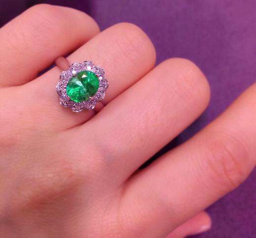 1.85ct 祖母绿戒指 商品图6