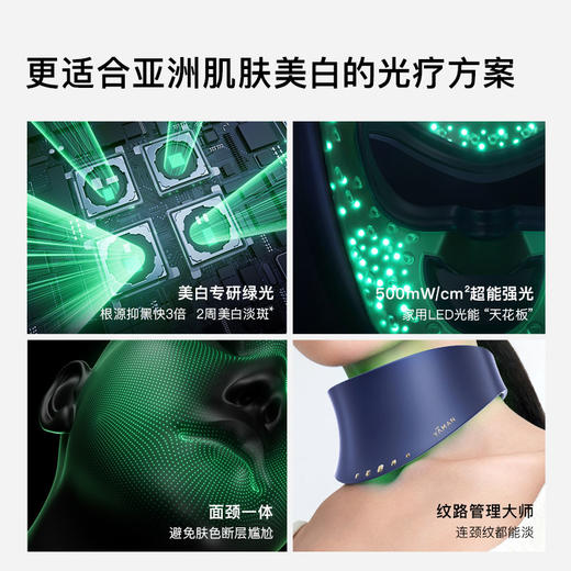 雅萌绿光面罩 商品图3