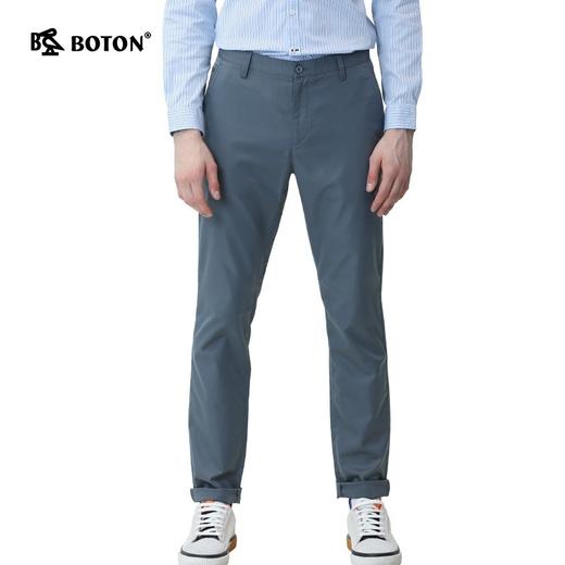 波顿春夏季薄款休闲裤男士直筒修身抗皱高端潮流大码长裤子ME707120 商品图2