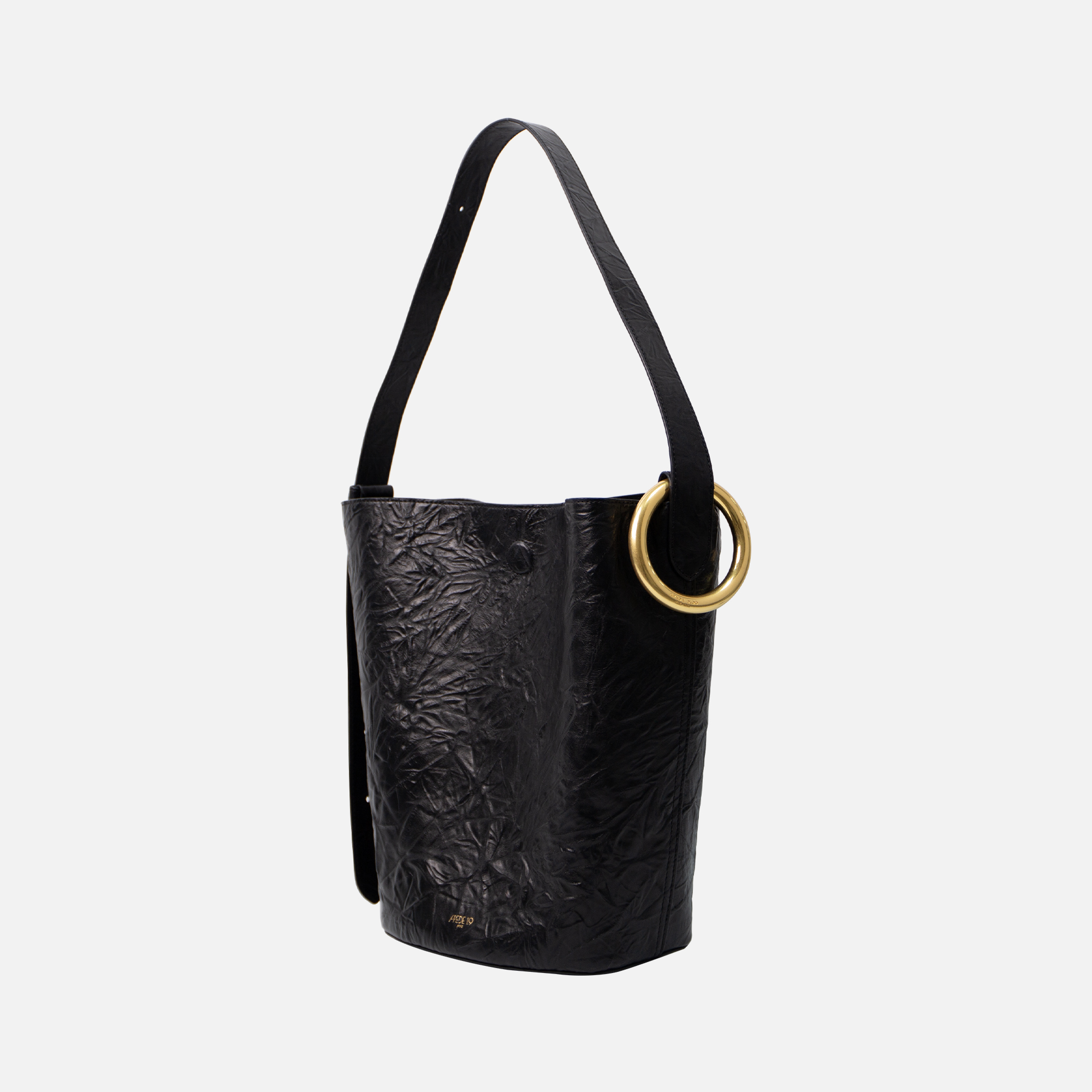 牛皮软花园桶包