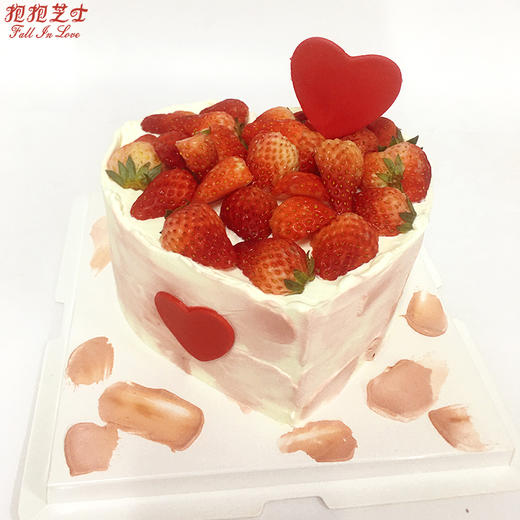 【莓好时光 爱心草莓蛋糕】 ：草莓多多，心里甜甜~ 商品图3