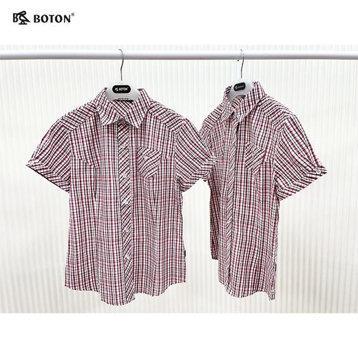 【第2件半价！尾货清仓不退换】波顿女士休闲格仔短袖衬衫LS386 商品图2