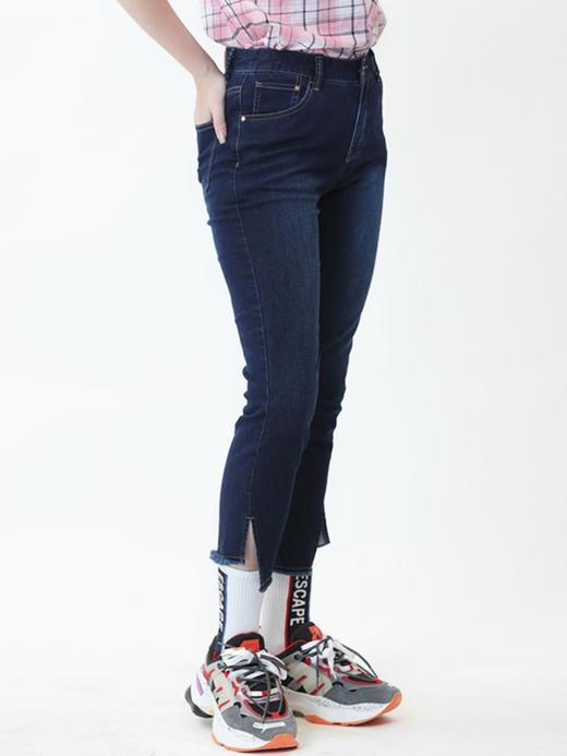 波顿春夏季薄款九分牛仔裤显瘦百搭直筒修身高端女装裤子LF608120 商品图4