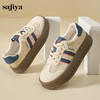 Safiya/索菲娅2024秋学院风复古拼色透气百搭轻便休闲厚底德训鞋 SF43112113 商品缩略图6