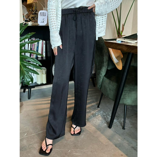 25特价 2407101   真丝莨绸 微阔腿裤 商品图4