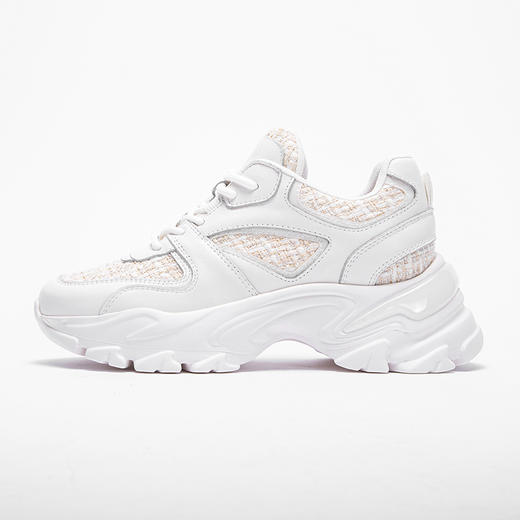 CHCH小香风真皮新款女鞋米蓝色撞色气质老爹鞋女生百搭平衡鞋 商品图2