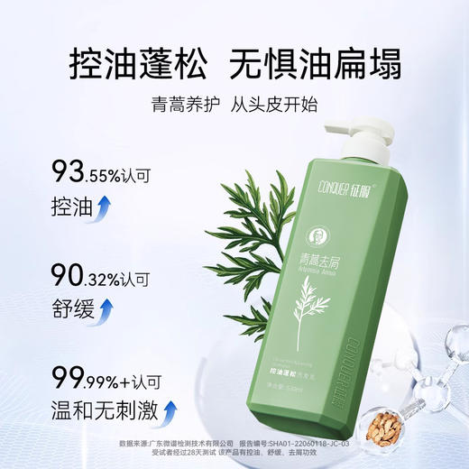 【2024】征服新升级2代青蒿洗发乳、生姜强韧去屑净爽控油蓬松系列、润肤沐浴露护发素改善脆弱发质受损发丝洗发水(下单送小样*2) 商品图9