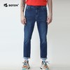 波顿年春夏薄款男士修身牛仔裤直筒长裤身休闲弹力男裤子ME700120 商品缩略图2