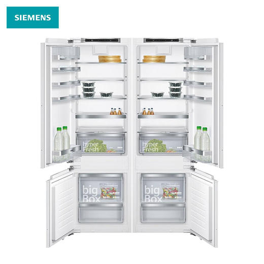 西门子(SIEMENS)德国原装进口269L两门全嵌入式冰箱 面板可定制 KI87SAF32C*2台组合 商品图1