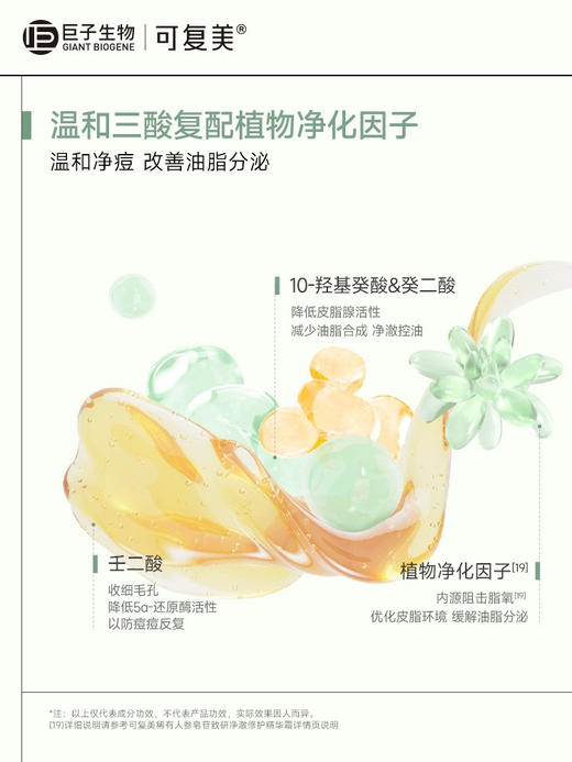 可复美秩序面霜净澈修护精华霜50g稀有人参皂苷净痘保湿 清爽 商品图5