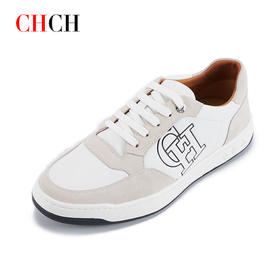 CHCH专柜同款平衡鞋牛皮小白鞋板鞋男鞋时尚百搭运动休闲鞋