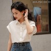 【夏日美搭】法式小飞袖通勤衬衫，奢级棉麻混纺、呼吸感十足【G】 商品缩略图3