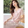 【专属特价】熙世界新中式国风套装裙夏季蕾丝花边刺绣盘扣上衣半身裙两件套 商品缩略图1