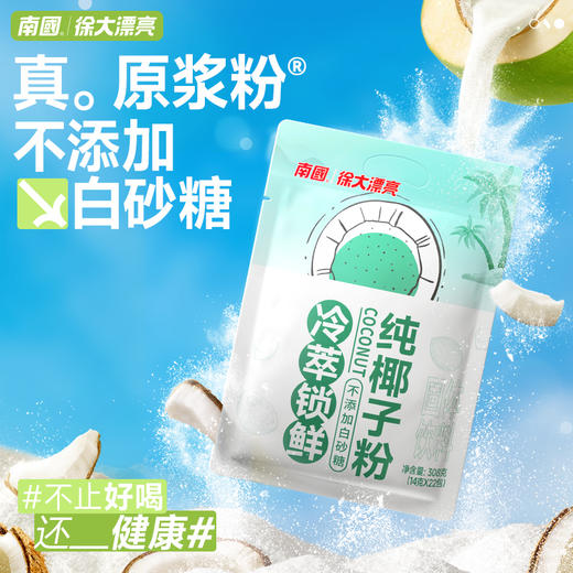 南国食品纯椰子粉308gX3 商品图1