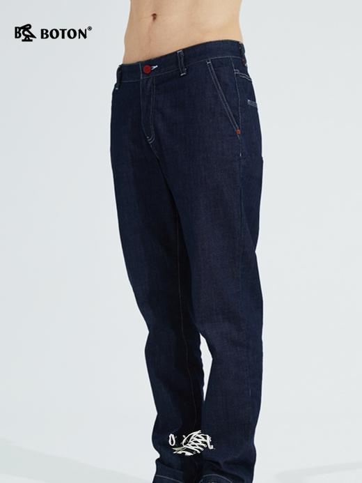 波顿春夏直筒牛仔裤男冰爽宽松微弹力大码高端裤子ME756121 商品图3