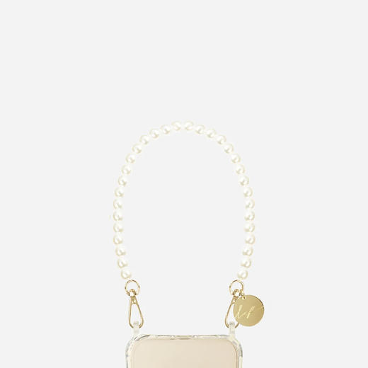 订购6周到｜La Coque Française-White Agathe-珍珠 短款手机链［法国设计师］ 商品图1