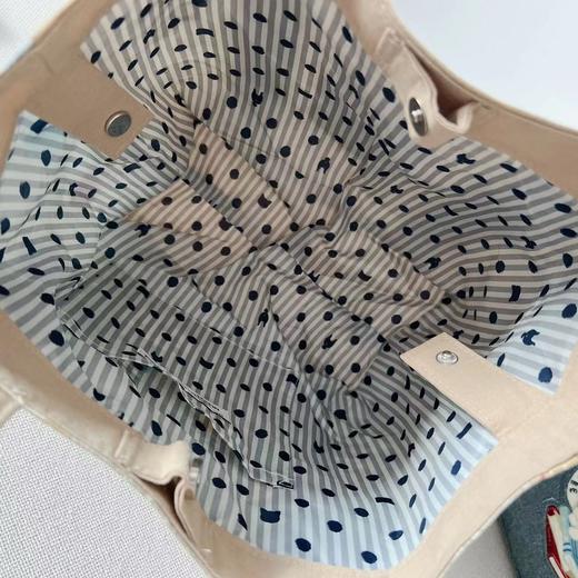 刺绣胖猫咪手提包 商品图3
