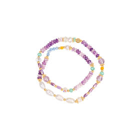 Manreya玛芮雅“紫霞仙子”紫水晶珍珠多巴胺手链