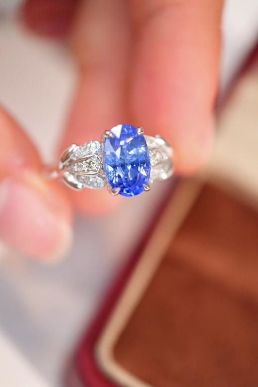 2.1ct 蓝宝石戒指 商品图0