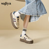 Safiya/索菲娅2024秋学院风复古拼色透气百搭轻便休闲厚底德训鞋 SF43112113 商品缩略图2