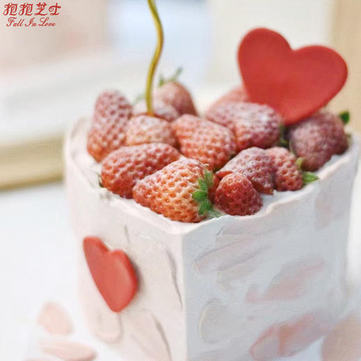 【莓好时光 爱心草莓蛋糕】 ：草莓多多，心里甜甜~ 商品图2