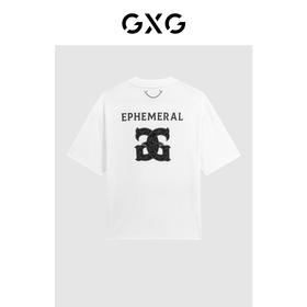 GXG白色圆领短袖T恤G24X442054