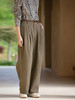 牧衣游原创 净色汉麻裤子女夏新款质朴禅意宽松百搭休闲裤 行云里 商品缩略图1