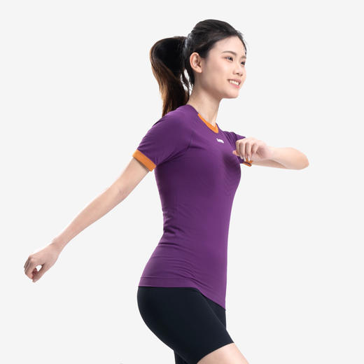 UTO/悠途能系列男款运动户外圆领弹力短袖女款夏季健身快干T恤 商品图3